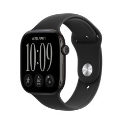 Apple Watch Series 12 GPS + Cellular 46mm Black Aluminium Case with Black Sport Band - S/M