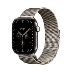 Apple Watch Series 12 GPS + Cellular 46mm Natural Titanium Case with Natural Milanese Loop - M/L